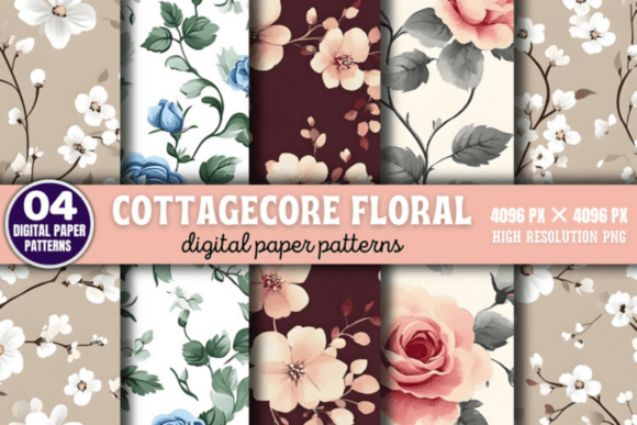 Download Cottagecore Floral Pattern - Cottagecore Collection