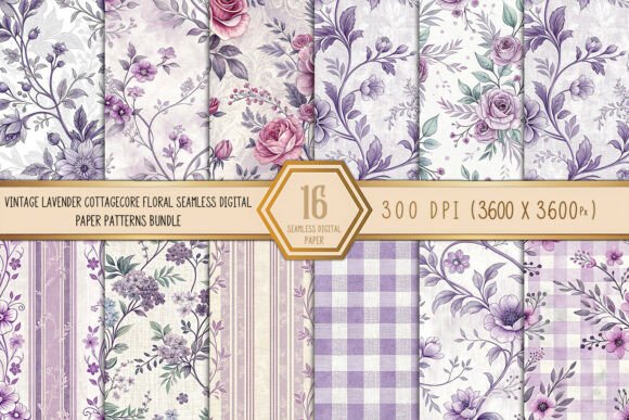 Download Vintage Lavender Cottagecore Floral - Cottagecore Collection