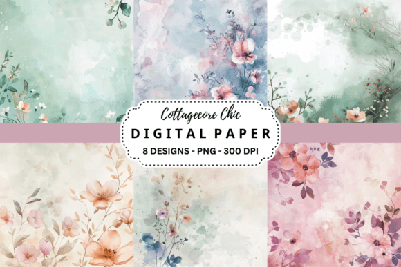 Download Cottagecore Chic Watercolor Background - Cottagecore Collection