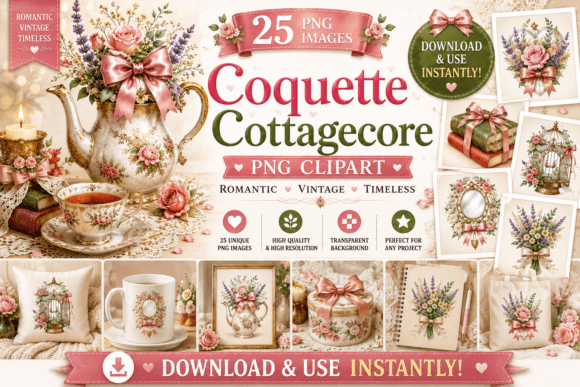 Download Coquette Cottagecore PNG Clipart - Cottagecore Collection