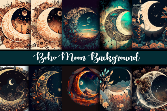 Download Boho Moon Background - Moon background Collection