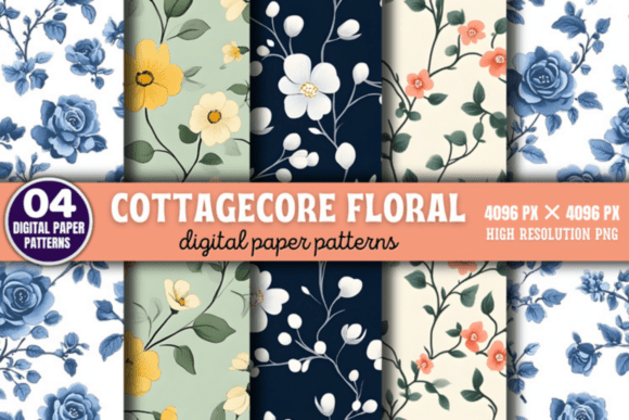 Download Cottagecore Floral Pattern - Cottagecore Collection