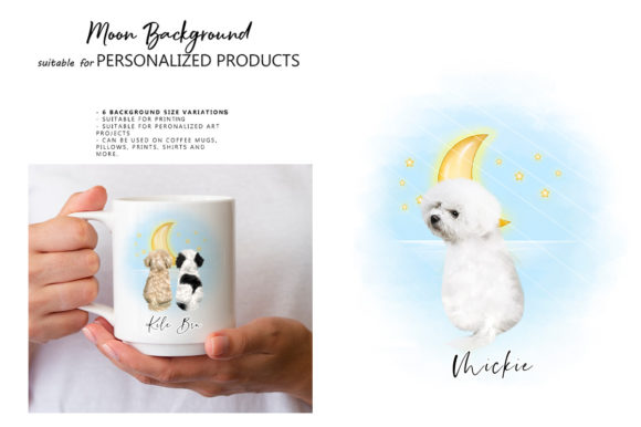 Download Moon Background Personalized Products - Moon background Collection