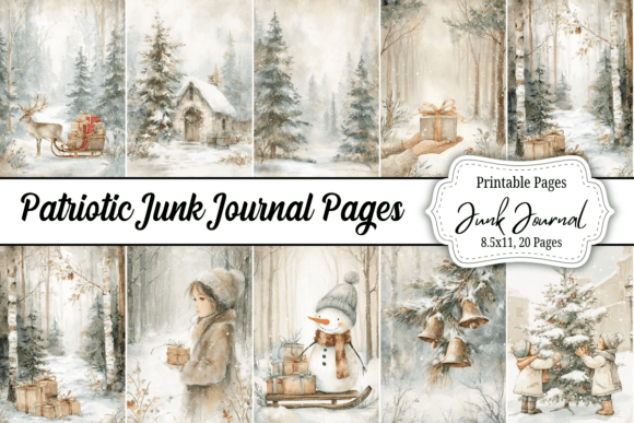 Download Country Cozy Christmas Junk Journal Kit - Premium Resources