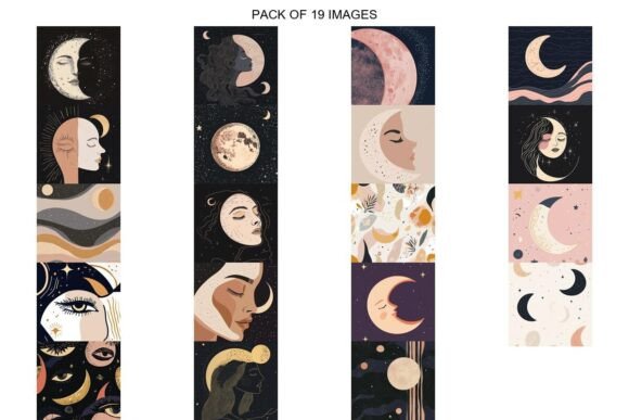 Download Bohemian Moon Backgrounds - Moon background Collection