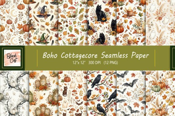 Download Boho Cottagecore Seamless Paper - Cottagecore Collection
